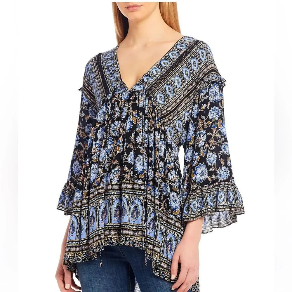 Free People Moonlight Dance Printed
Tunic Top Sz M - Picture 2 of 14